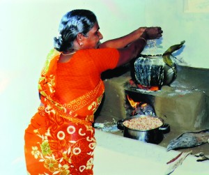 The stove is  first time by boiling milk
